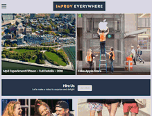 Tablet Screenshot of improveverywhere.com